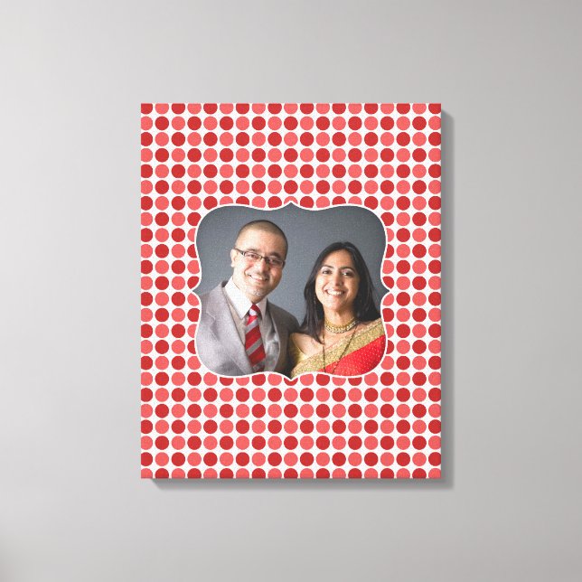 Photo Red Polka [16x20] inches Canvas Print (Front)