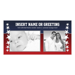 Photo - Red, White and Blue Card