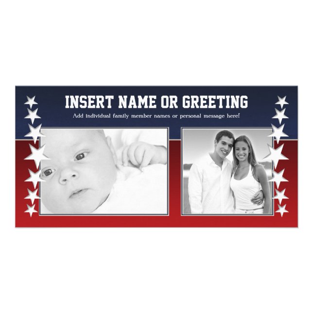 Photo - Red, White and Blue Card (Front)