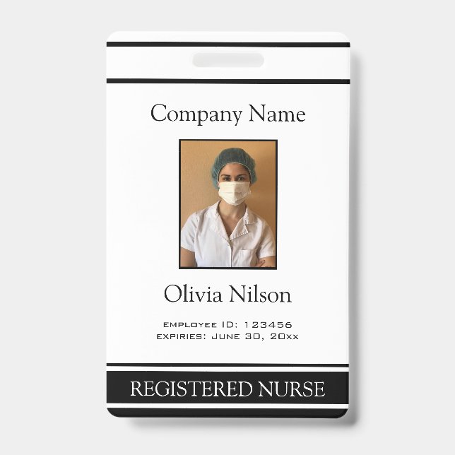 Photo Registered Nurse Badge (Front)