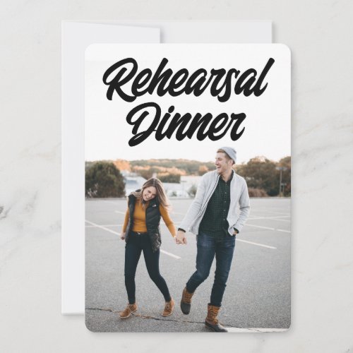 Photo Rehearsal Dinner Invitation