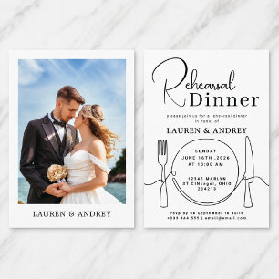 Photo Rehearsal Dinner Invitation