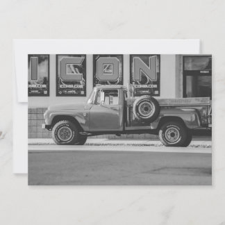 Photo Reprint American Pickup Truck Invitation