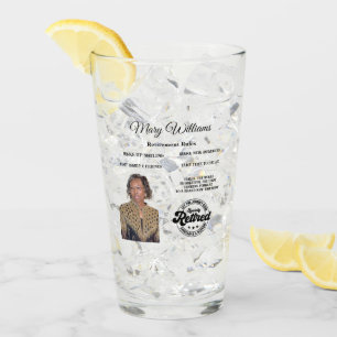 Photo retirement glass