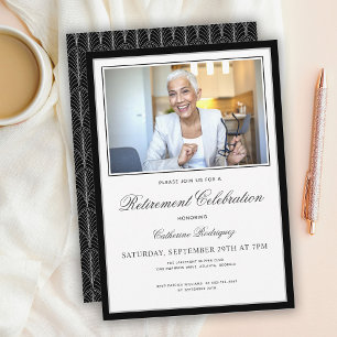 Photo Retirement Party Celebration Invitation