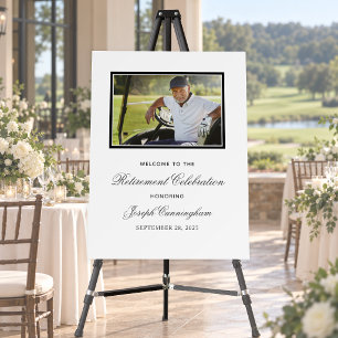 Photo Retirement Party Celebration Welcome Sign