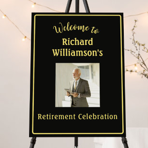 *Photo Retirement Party Welcome Sign