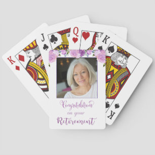 Photo Retirement Playing Cards