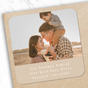 Photo Return Address Labels Mailing Sticker Roll