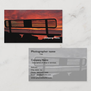 Photo Reverse B&W Business Card