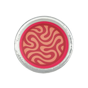 Photo Ring with abstract design