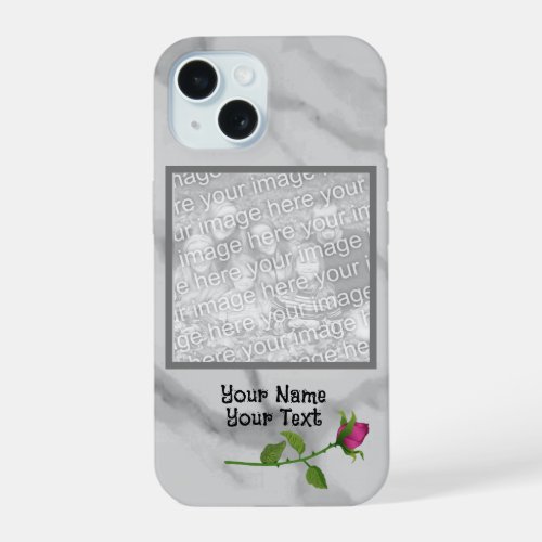 Photo Rosebud  iPhone 15 Case