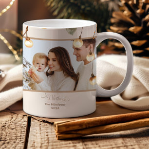 Photo Rustic Botanical Christmas Coffee Mug