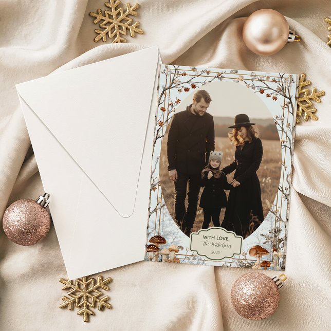 Photo Rustic Nature-Inspired Holiday Card (Creator Uploaded)
