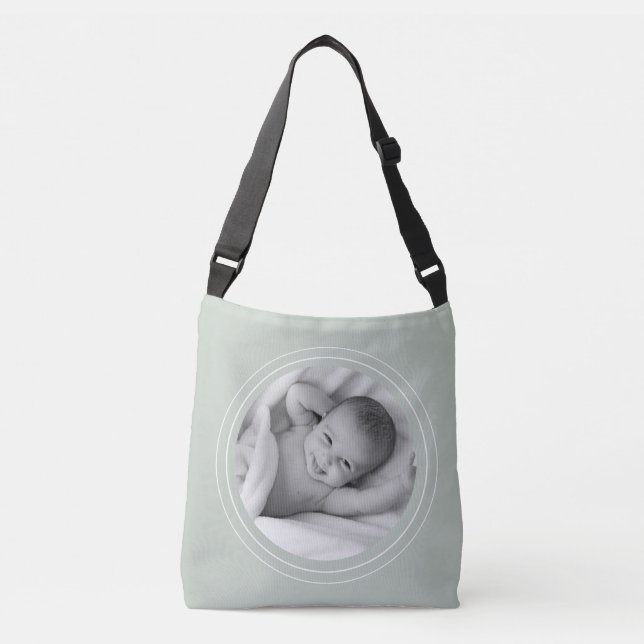 Photo Sage Green Crossbody Bag (Front)