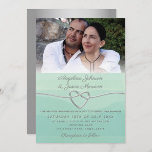 Photo Sage Green Wedding Invitation
