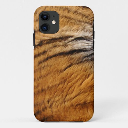 Photo_sampled Tiger Fur Big Cat Wildlife iPhone 11 Case