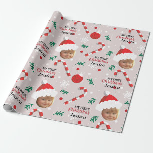 Photo Santa Claus Custom Christmas  Wrapping Paper