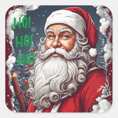 photo  Santa Claus merry Christmas stickers