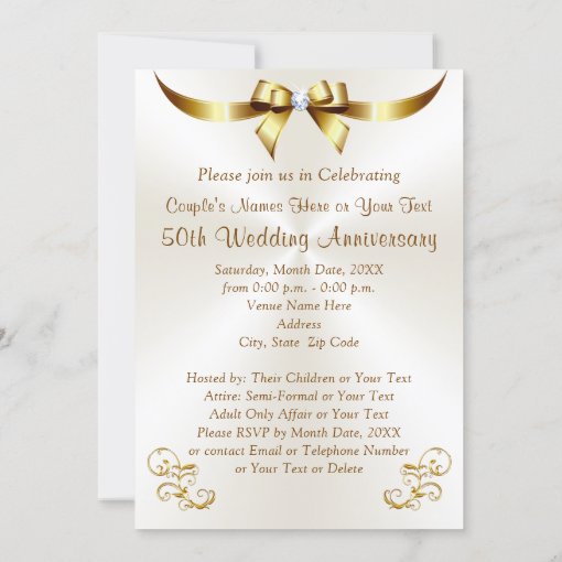 Photo Save the Date 50th Wedding Anniversary Cards | Zazzle