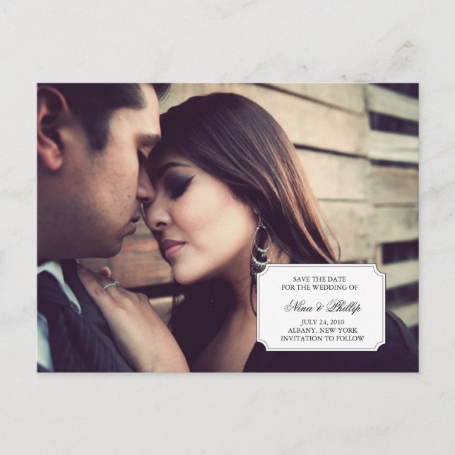 photo save the date announcement (Front)