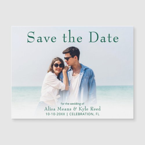 Photo Save the Date Announcement Magnet