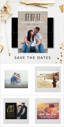 Photo Save the Date Announcements for Wedding 