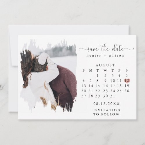 Photo Save The Date Calendar