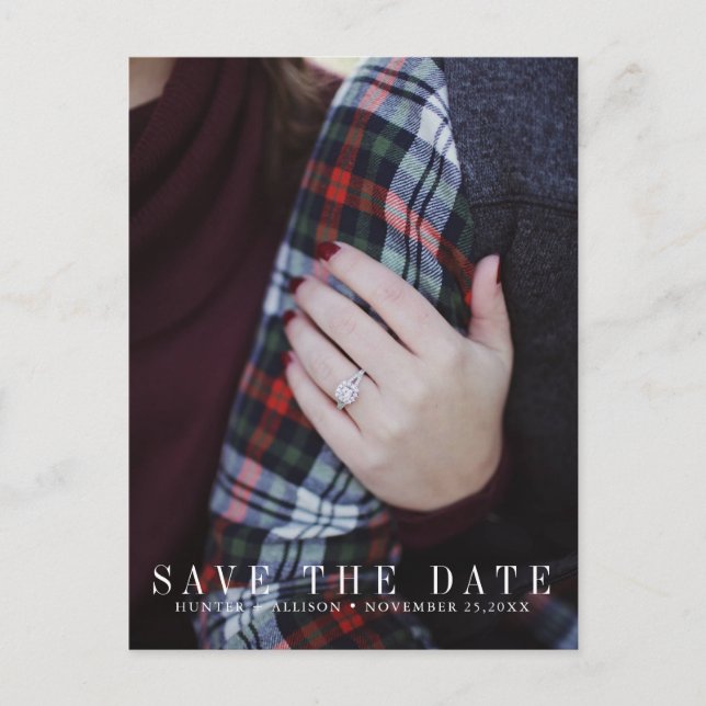 Photo Save the Date Card (Front)