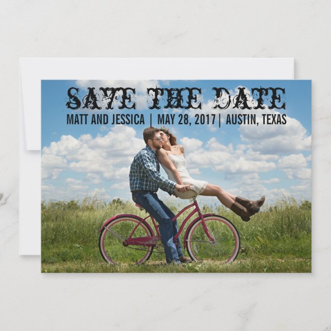 Photo Save the Date Card (Front)