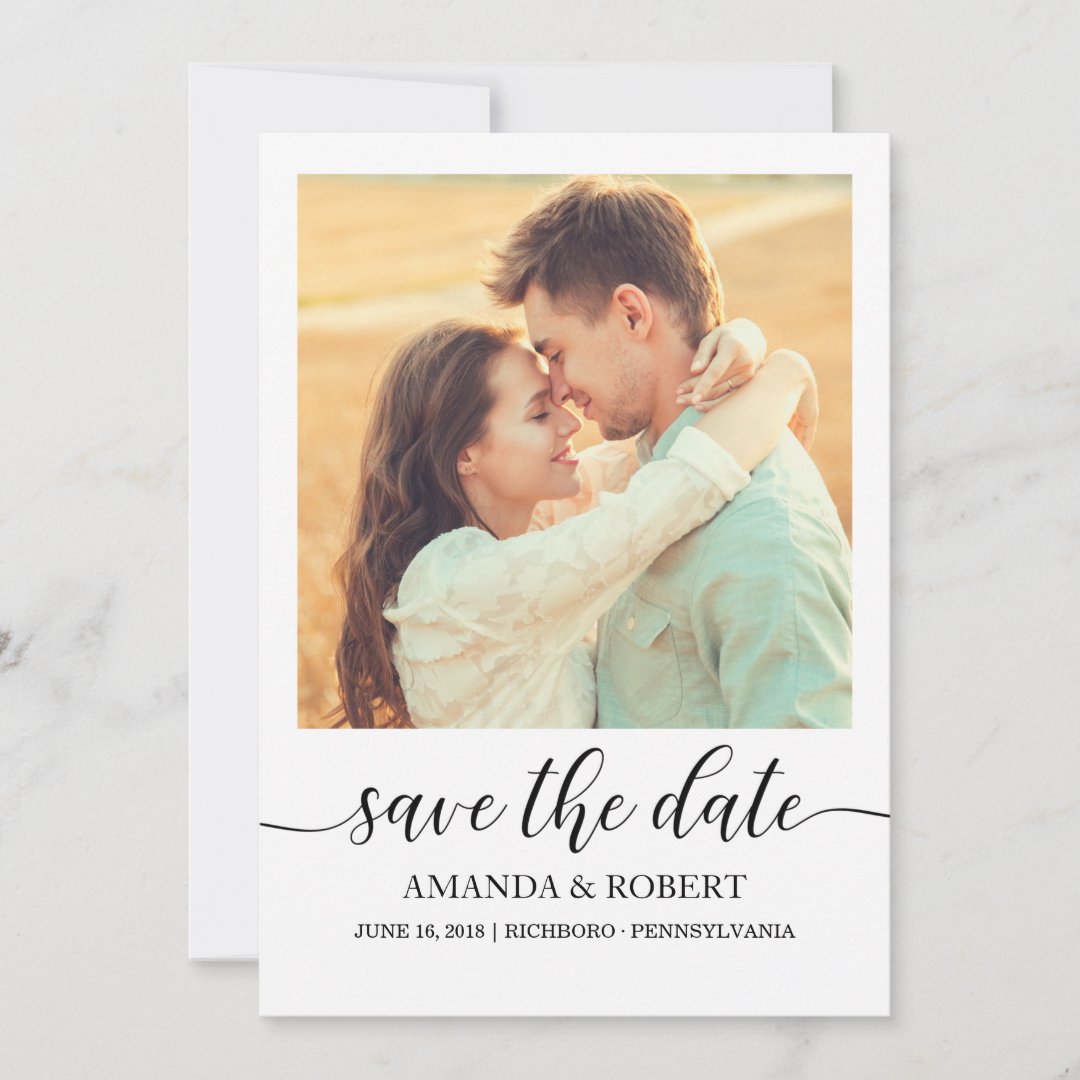 Photo Save the Date Card | Zazzle