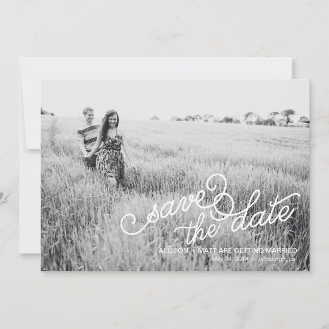 Photo Save the Date Card (Front)