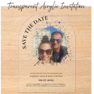 Photo Save the date Clear