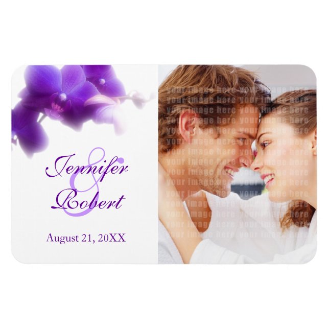 Photo Save the Date / Favor Wedding Magnet (Horizontal)