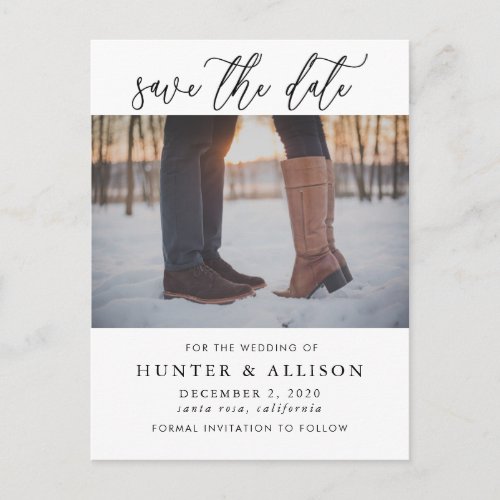 Photo Save the Date Invitation Postcard