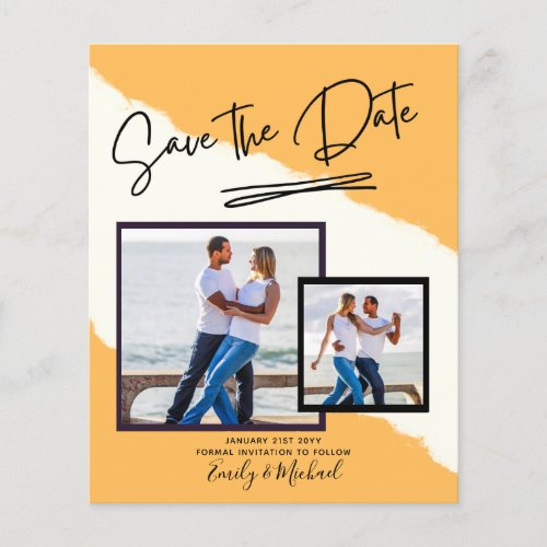 PHOTO Save The Date _ Modern Handwritten Script Flyer