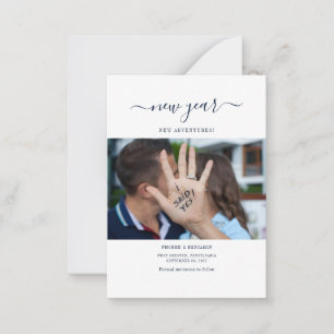 Photo Save The Date New Year Adventures Note Card
