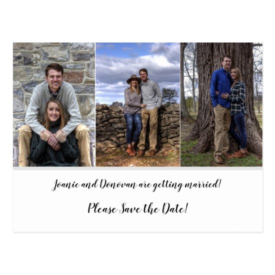Photo Save The Date Postcard