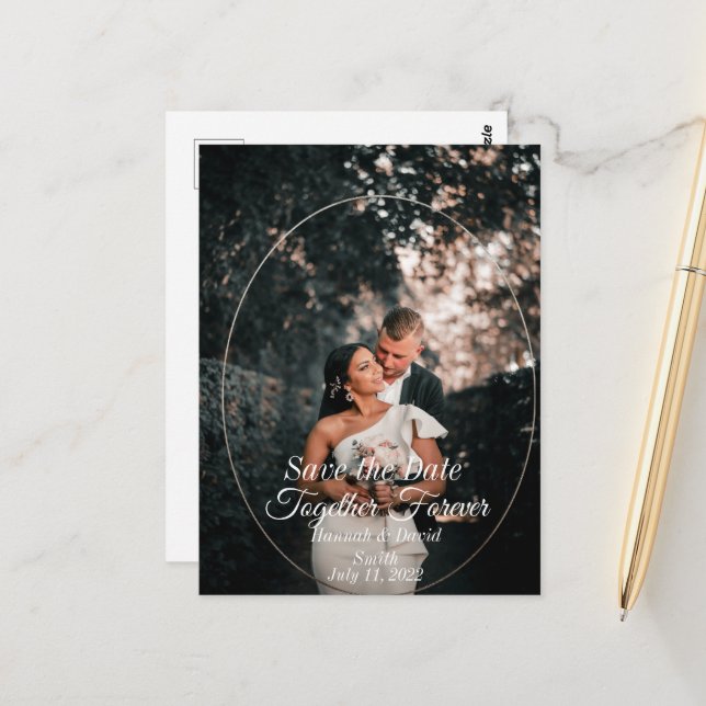 Photo Save the Date Postcards (Front/Back In Situ)