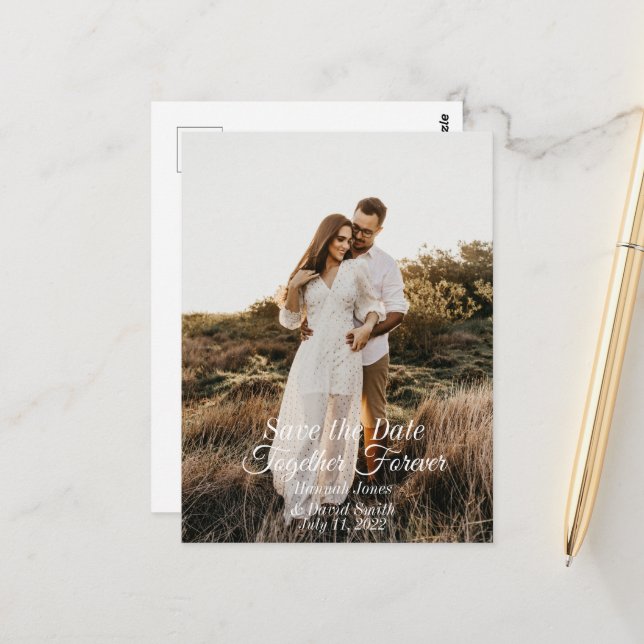 Photo Save the Date Postcards (Front/Back In Situ)