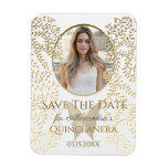 Photo Save The Date Quinceanera Magnet at Zazzle