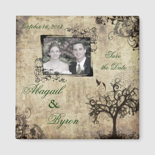 Photo Save the Date Wedding Magnet