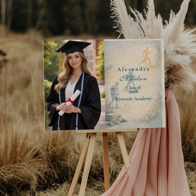 Photo Scholarly Physical Therapy Graduation Foam Board (Creator Uploaded)