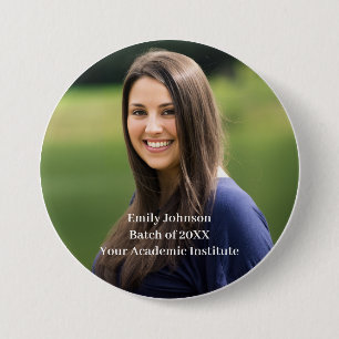 Photo School College Reunion Personalized Design Button