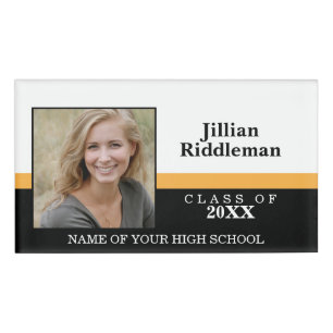 Photo School Reunion - Black and White  Name Tag
