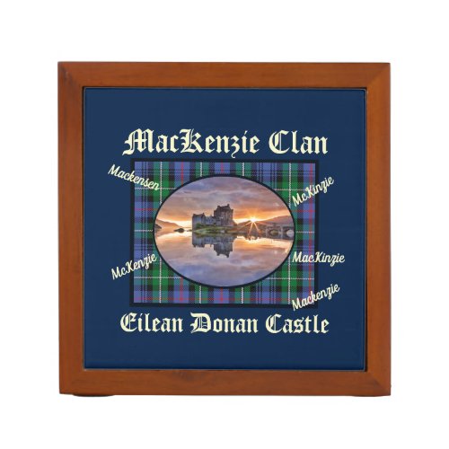Photo Scotland MacKenzie Clan Eilean Donan Castle Desk Organizer