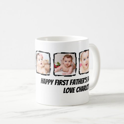 Photo Scribble Frame Personalized Fathers Day Coffee Mug