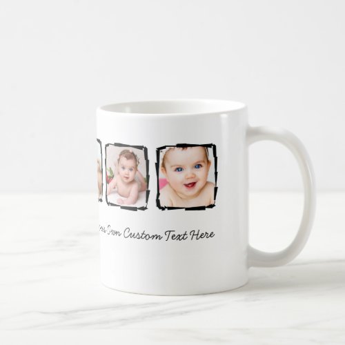Photo Scribble Frame Personalized Unique Custom Coffee Mug