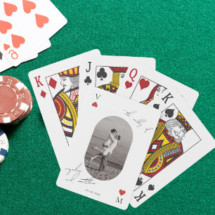 Photo Script Casino Vegas Wedding Guestbook Favor Poker Cards