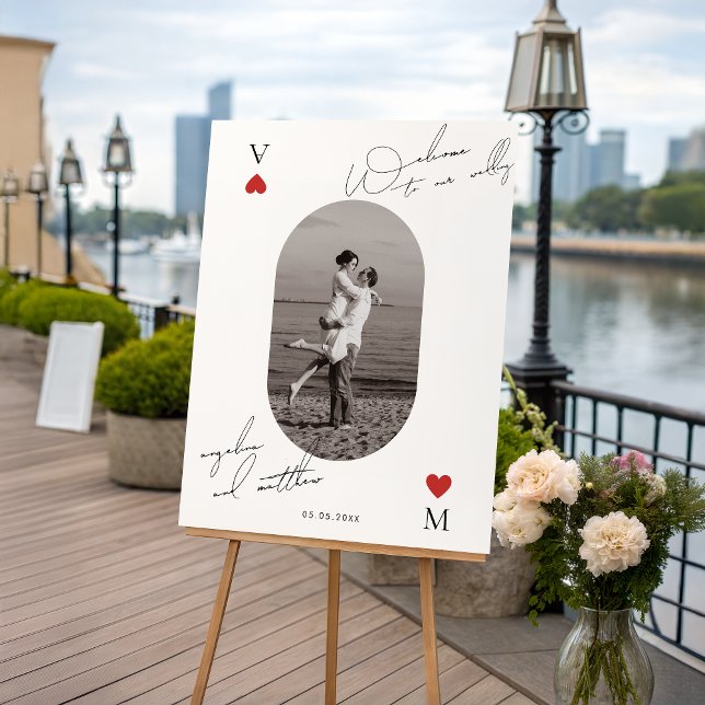 Photo & Script Casino Vegas Wedding Welcome Sign (Creator Uploaded)